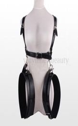 Couple Restraints Handcuff Thigh Wrist Fetish Bondage Toy Leather4629182