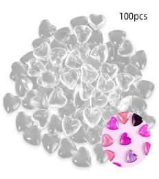 New 100pcs Nail Polish Display Art Tips Heart-shaped Designs es Showing Shelf Salon Clip Palette Nails Tools Manicure5701639