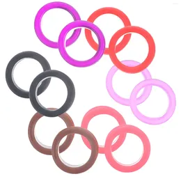 Dog Apparel 12 Pcs Silicone Ring Scissors Shear Grips Inserts Silica Gel Comfortable