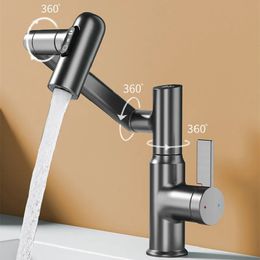Digital Display LED Basin Faucet 360 Rotation Multifunktion Stream Sprayer Cold Water Sink Mixer Wash Tap för badrum 240127