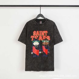 Men's T-Shirts SAINT MICHAEL CHO High Street distressed washed Vintage short sleeved American trendy brand vtg