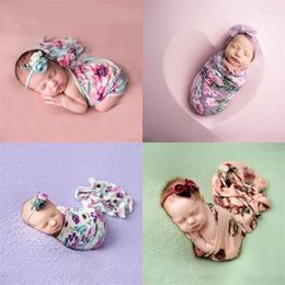 Blankets Baby Blanket Towel Born Wrap Swaddle Flower Pattern Swaddling For Infant Girls Boys Pography Props