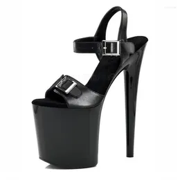 Sandals 2024 Summer Ladies Good Quality Sexy 20CM Stiletto Waterproof 10CM Fashion Show Women's Shoes 34-46 BBZAI
