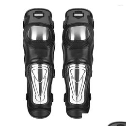 Motorcycle Armor Knee Pads Stainless Steel Elbow Protector Equipment Outdoor Sport Motocross All Seasons For Drop Delivery Automobiles Otgmp