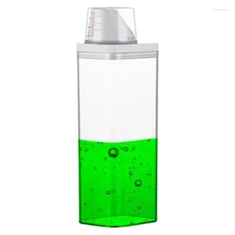 Storage Bottles Washing Powder Dispenser Laundry Detergent Container With Measuring Cup Portable Large Capacity Holder