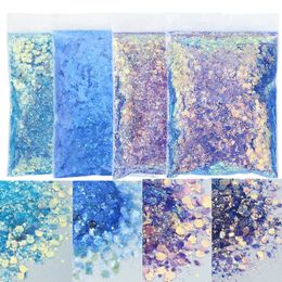 4 Bag*50g Bright Color Mixed Hexagon Nail Art Glitter Ultra-thin Sequins Fine Chunky Bulk Decoration Accesories for Nail Polish 240202