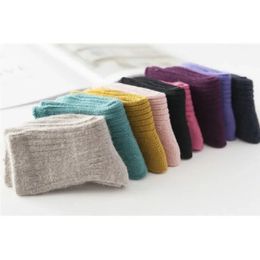 6Pairs/Lot Winter Children Thick Socks Warm Wool Kids Baby Socks 2-10Years 240124