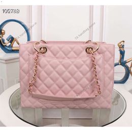 5a designer womens bag pink chain cross body Large Totes Bags high quality Caviar Leather Sheepskin handbag shoulder bags handbag