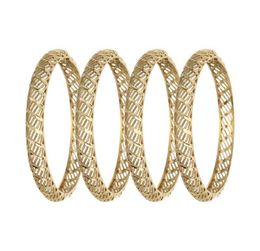 Bangle S Arabia Gold Color Simple Hollow Bangles & For Women Africa Dubai Jewelry Ethiopian Wedding Bride Gift2039750
