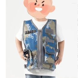 Hunting Jackets Children Adult Tactical Vest CS Game Jacket Camouflage Military Training Combat Vests Cosplay Sniper Waistcoat
