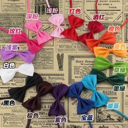 Dog Apparel ! 500pcs 25 - 45cm Round Tie Neck Bow Cat Pet Grooming Pets Headdress Flower Mixed Many Colours