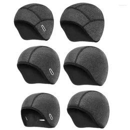 Berets Windproof Thermal Skull Cap PolarFleece Winter Beanie Hat Outdoor Cycling Adult Breathable Warm Sport Headdress