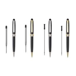 Ballpoint Pens Wholesale Luxury Retractable Pen Black Ink 0.5Mm Point For Men Women Professional Executive Office Creative Present D Ot9Rf