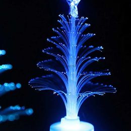 Night Lights Colour Changing Light Party Christmas Tree led Lamp Christmas Decorations Home NewYear Colourful Fibre Optic Led Lamp YQ240207