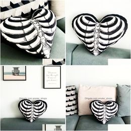 Cushion/Decorative Pillow Cushion Decorative Home Decor Heart Living Room Skl Personality Decoration Gift Retro Throw For Halloween Dhyc9