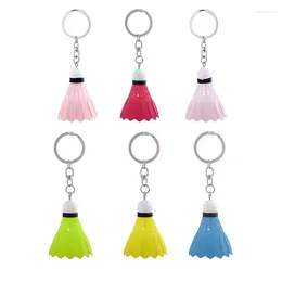 Keychains 24Pcs Badminton Sports Balls Christmas Birthday Keychain For Backpack Purse Luggage Party Bag Gift Fillers