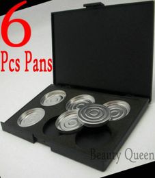 6Pcs 35mm pans Empty eyeshadow palette Makeup Case with pans Size NO Magnetic High Quality8182914