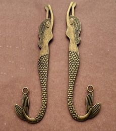 whole bronze bookmark large mermaid pendant Jewellery charms Vintage diy Jewellery accessories 12032mm7152595