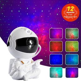 Night Lights NEW Astronaut Galaxy Starry Night Light Star Sky Night Lamp For Home Kids Birthday YQ240207