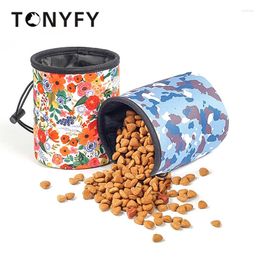 Dog Apparel Treat Bag Printed Training Waist Outdoor Pet Convenient Large Capacity Food Snack Supplies