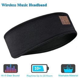 Wireless Music Eye MaskSmart Sport Headbands HeadsetBluetooth-compatible Headphone Yoga Hair Bandwith Mic Magic Sleep Blinder 240125