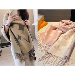 Scarves Cashmere Scarf Designer Women Winter Luxury Fashion Thermal Shawl Khaki Bib Men Black Couple Style Pink Drop Delivery Access Dhd2F