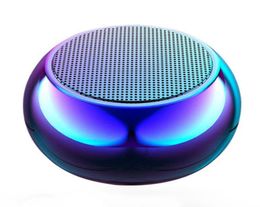 Portable Speakers Mini Small Steel Cannon Wireless Bluetooth Speaker Subwoofer Round Outdoor Mobile Home Computer o2849420