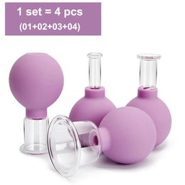 Rubber Cupping Set Face Massager Vacuum Skin Lifting Cups Anti Cellulite Cup AntiWrinkle Therapy 240118