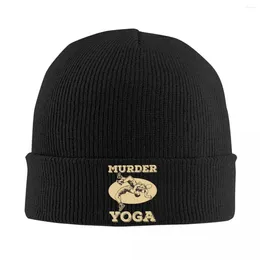 Berets Murder Yoga Brazilian Jiu Jitsu Shirt BJJ Knitted Hats High Quality Outdoor Men Women Headwear Caps