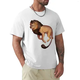 Men's Polos Cosy Lion T-shirt Vintage Clothes Blanks Graphics Anime T-shirts