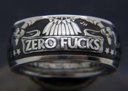 Minfi antique Morgan Silver Ring half dollar zero fxxks ring the United States of America7180108