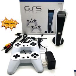 Game Controllers Joysticks S Us/Uk/Eu Gs5 Console 8 Bit Usb Wired Controller Player 200 Classic Retro Av Output Tv Gaming For Boy Dhoqy