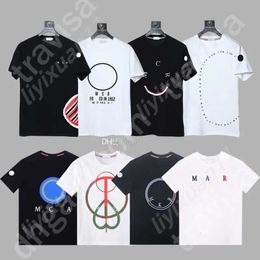 Monclair T Shirt Designer Shirt Mens T Shirt Street Casual Tshirt Mmen's Polo Shirt Loose Shirt Men Women Summer Luxury Tshirts Print Tops Monclair Shirt 9646