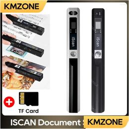 Scanners Iscan A4 Portable Scanner Mincument Po Book Jpg Pdf Format Handheld Scanning 300/600/900 Dpi With 32G Tf-Card Drop Delivery C Otsxh