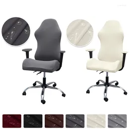 Chair Covers Waterproof Gaming Armchair Seat Cover 6 Color Elastic Office Anti Dirty Case Stretch Computer