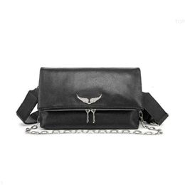 Evening Bags New Zadig Voltaire Designer tote bags Genuine Leather Wing Chain Bag Women Crossbody Business Simple Casual Fashion Outdoor Satchel Toteh