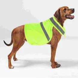 Dog Apparel Tank Top Fluorescent Vest Pet Outdoor Clothes Accessory Safety Vests Reflective For Dogs