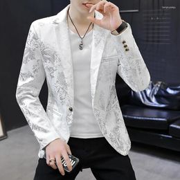 Men's Suits 2024 Spring Suit Jacket Casual Fashion With Handsome Trend Boutique Light Long-sleeved Slim Small M-3XL