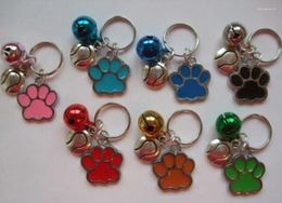 Keychains (Enamel Dog ) Enamel Anti-Theft Purse Bell Flyball Charm Pendant Decorative Key Chain Ring Keychain Gifts D297