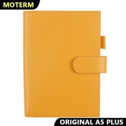 Moterm Original Series A5 Plus Cover for Hobonichi Cousin A5 Notebook Genuine Pebbled Grain Leather Planner Organizer Agenda 240130