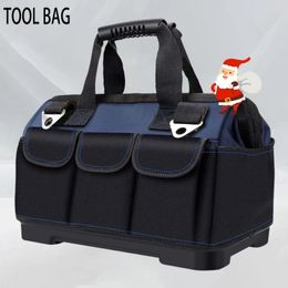 Multifunctional Tool Bag 1680D Oxford Cloth Electrician Bags Waterproof and WearResistant High Capacity Carpentry Storage 240123