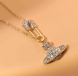 New Crystal Hollow Universe Planet Star Pendant Necklace for Women Gold Silver Colour Chain Necklaces Collar Collier Jewellery Gift1320306