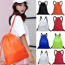 Outdoor Bags Colorful Oxford Drawstring Bag Large Capacity Nylon Waterproof Backpack Thick Rope Sport Fitness Storage