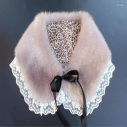 Bow Ties 20 Color Imitation Fur Collar Ladies False Decorative Women Thin Shawl Neck