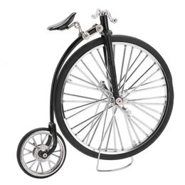Alloy Vintage Bicycle Model DIY Desktop Ornament Miniature Bike Collection Toy Home Room Decor Desk Accessories With Stand 240129