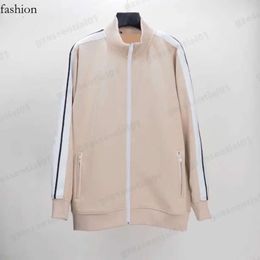 Palm Angel Jacket Coat Embroidered Letter Pattern Womens Angels Casual Loose Jackets Mock Neck Zippered Cardigan Sweatshirt 447