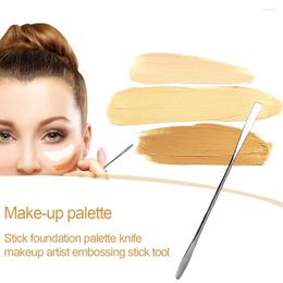 Makeup Brushes 15cm Liquid Foundation Palette Knives Stainless Steel Eye Shadow Color Mixing Bars Pro Reusable Easy To Clean Cosmetic Tools