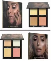 beauty makeup 4 Colour Highlighter 3D Bronzers face make up Champagne cosmetic eyeshadow palette3615873