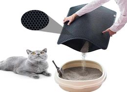 Cat Beds & Furniture Washable Litter Mat Waterproof EVA Double yer Collector Soft Foldable Pet Clean Product Indoor Non-slip259T4083995