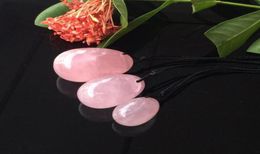 Natural Rose Quartz Crystal Eggs Crystal Yoni Egg for Women Kegel Exercise Vaginal Balls Massager Toys8958128